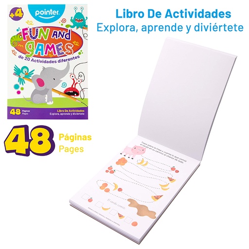 [DB-2383] LIBRO DE ACTIVIDADES "FUN AND GAMES" - 48 PAG