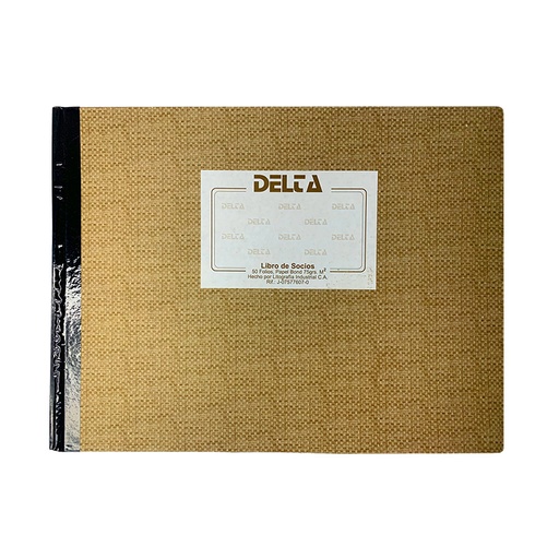 [7591058010473] LIBRO DE SOCIOS 50 FOLIOS