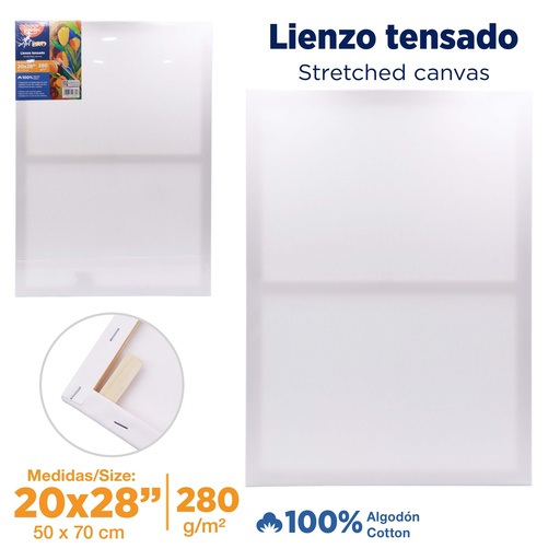 [CA-5070] LIENZO BLANCO 50 x 70cm