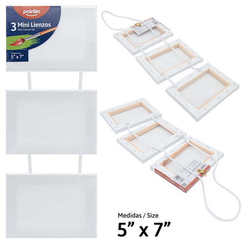 [CA-18357-W] MINI LIENZO BLANCO x3PZAS - 13x18CM