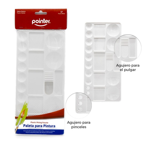 [YM-D16] PALETA PLASTICA PARA PINTURA