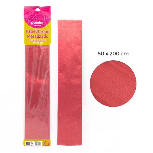 [MTCP-RD] PAPEL CREPE METALIZADO ROJO