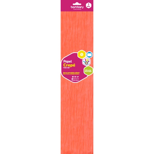 [107-3060/997] PAPEL CREPE NEON NARANJA