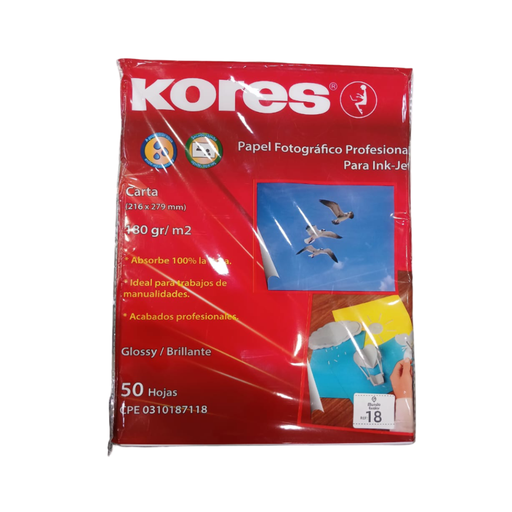 [73505.91] PAPEL FOTOGRAFICO CARTA - 180GR x50HOJAS