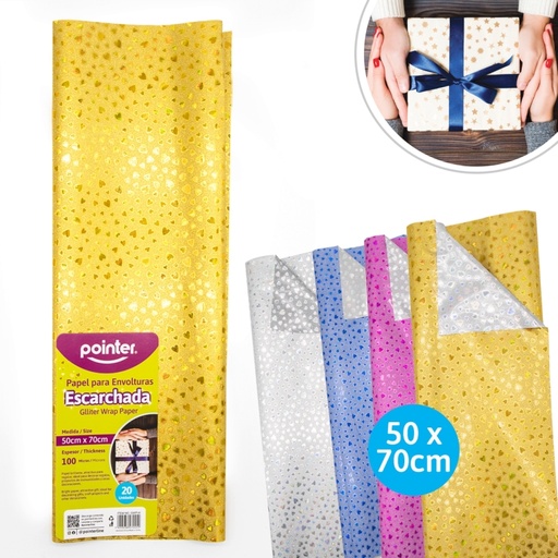 [GWP-H] PAPEL PARA ENVOLTURAS 50x70cm (CORAZONES)