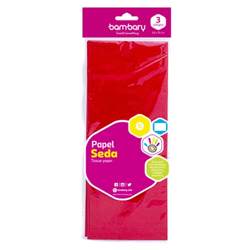 [117-2070/115] PAPEL SEDA ROJO