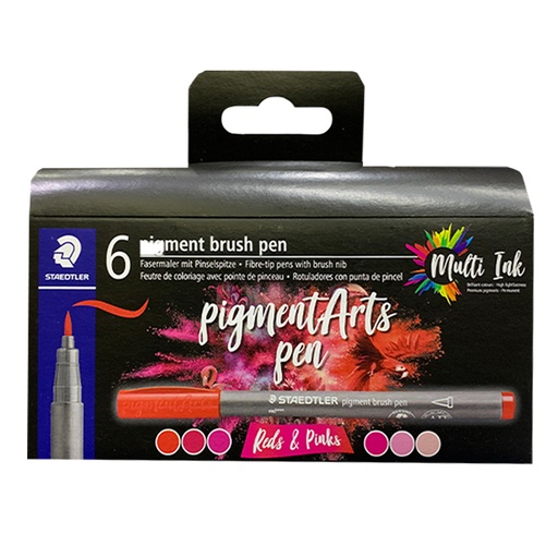 [371C6-1] PIGMENTARTS ROJO Y ROSADDO X6