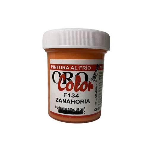 [F134] PINTURA AL FRIO ZANAHORIA 60ML 