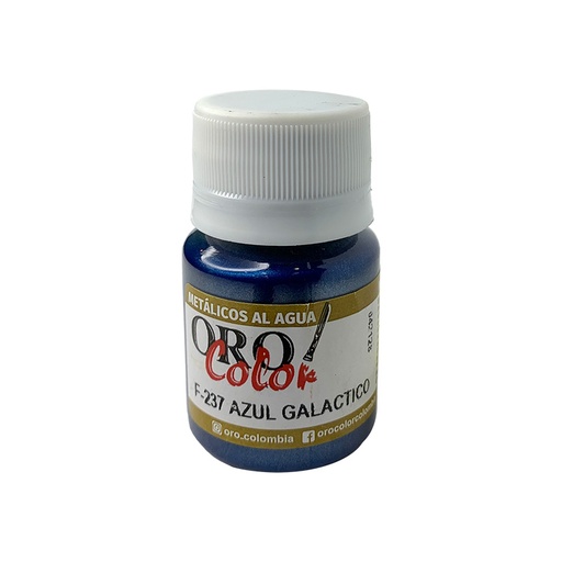 [F237] PINTURA METALICOS AL AGUA AZUL GALACTICO 30ML