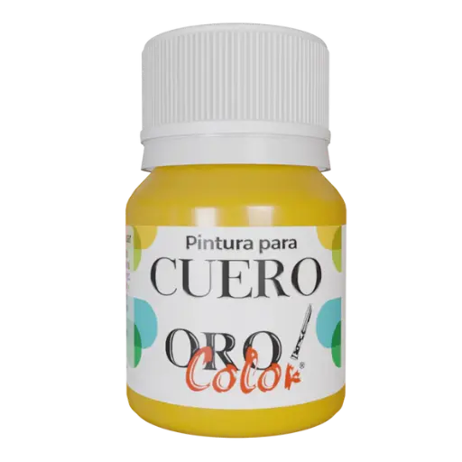 [CU-651] PINTURA PARA CUERO AMARILLO NEON 30ML