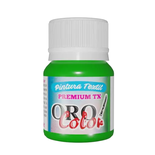 [TX408] PINTURA TEXTIL PREMIUM VERDE NEON 30ML