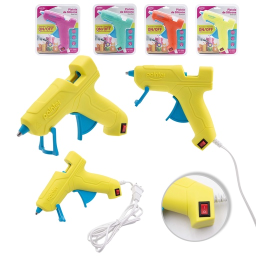 [PS-20-OF] PISTOLA DE SILICONA CON INTERRUPTOR DE ENCENDIDO - 20W
