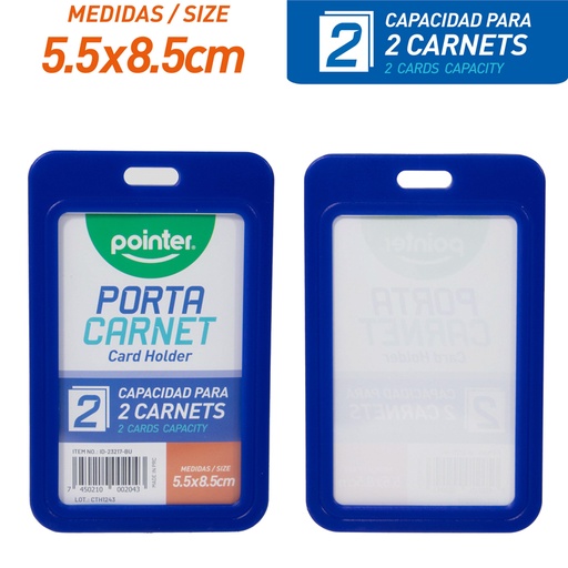 [ID-23217-BU] PORTA CARNET (AZUL)