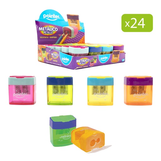 [SH-2309-M] SACAPUNTAS METALICO DOBLE