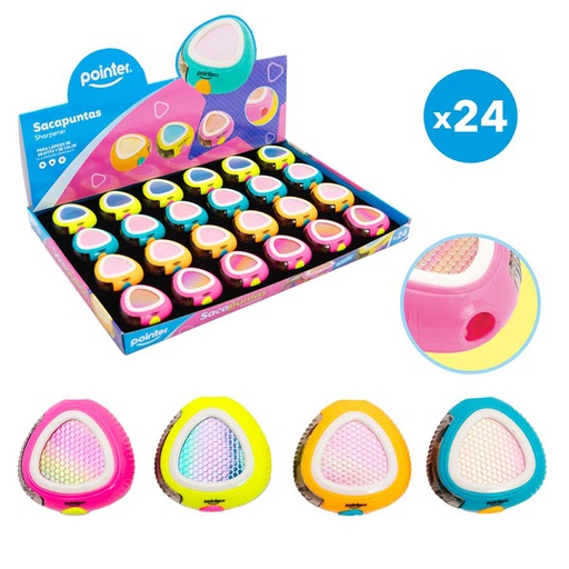 [SH-2344] SACAPUNTAS CON DEPOSITO TRIANGULAR