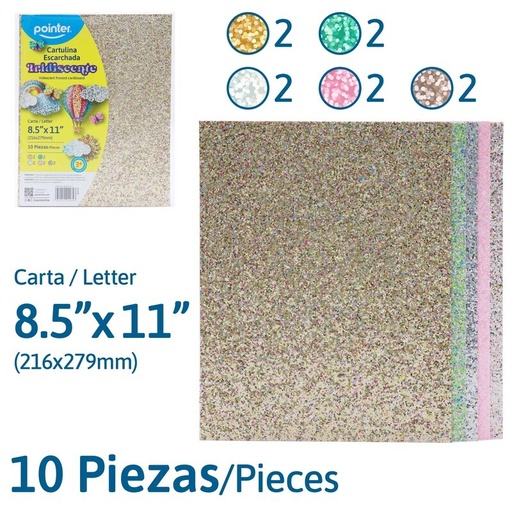 [IRCB-8511-S] CARTULINA ESCARCHADA IRIDISCENTE