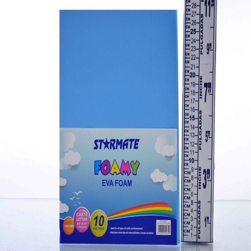 [STR-EVA-049] FOAMY LISO 8.5X11" AZUL CLARO