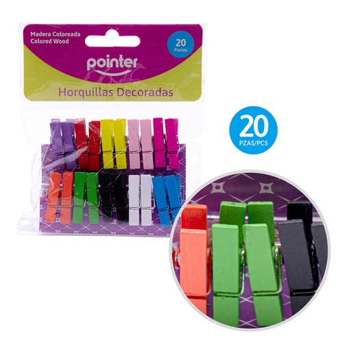 [CLIP-1] HORQUILLAS DECORADAS X20