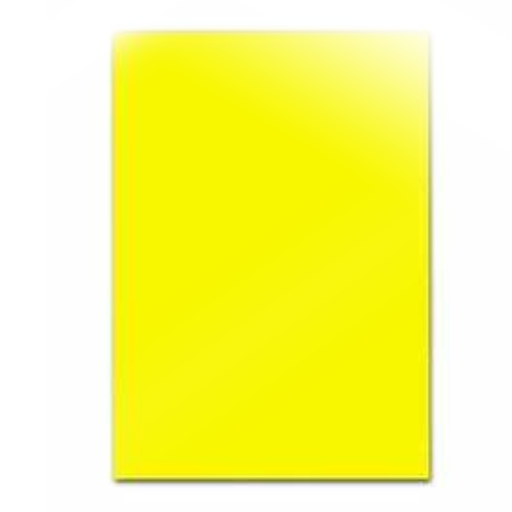 [4650.803] CARTULINA FLUORESCENTE DOBLE FAZ NEON AMARILLA 170GR 50x70CM