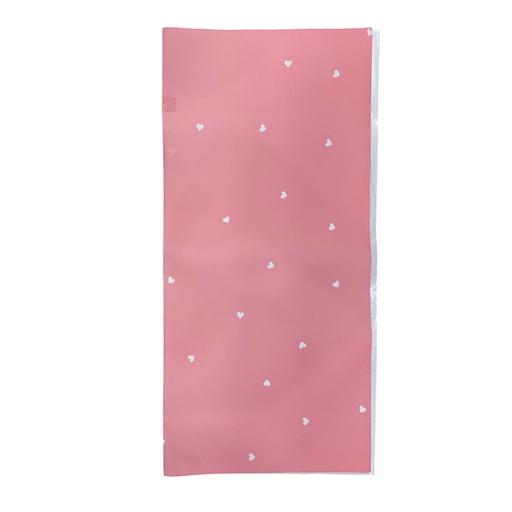 [HQ-WR-4203] PAPEL COREANO OUYA BITONO OPACO CORAZONES - ROSADO 58x58CM