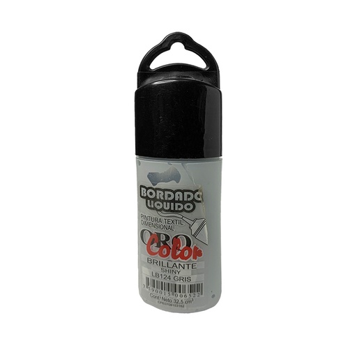 [LB-124] BORDADO LIQUIDO BRILLANTE GRIS 32,5ML
