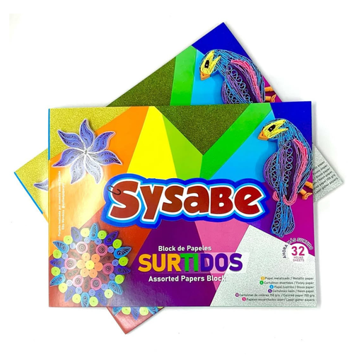 [8402610] BLOCK DE PAPELES SURTIDOS x34HOJAS
