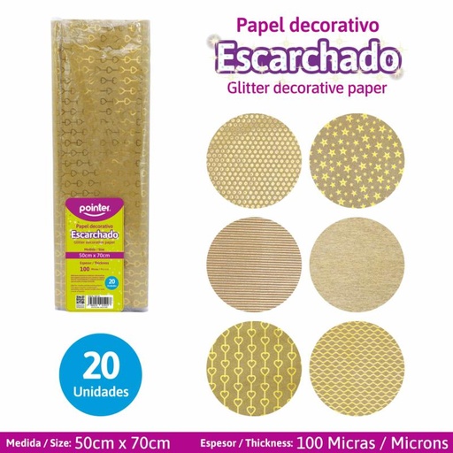 [GWP-GO] PAPEL PARA ENVOLTURAS (DORADO)