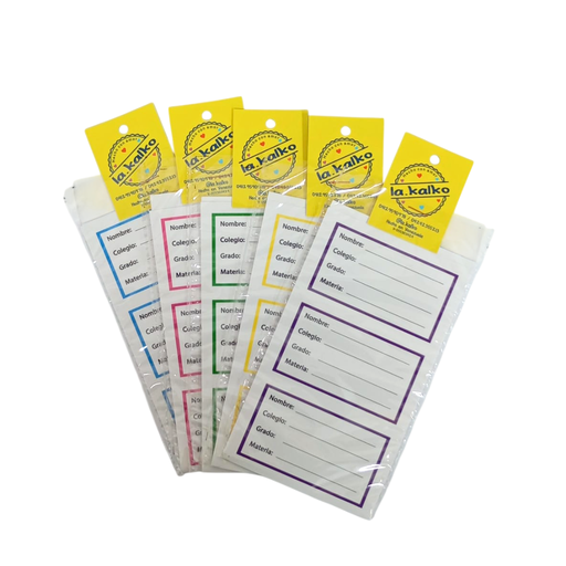 [0046] ETIQUETAS ESCOLARES