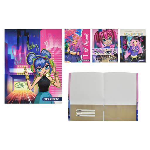 [STR-7044] CARPETA - 22.86X30.48"- DISEÑO 4  ANIME