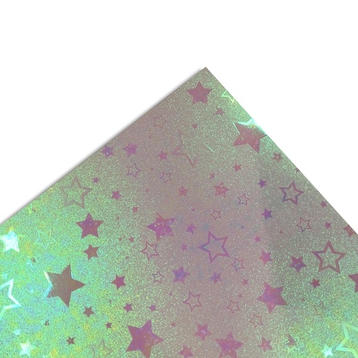 [SH-ID-020] CARTULINA IRIDISCENTE ESTRELLAS 300Gr - 50x70CM