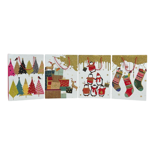 [784-6524689] BOLSA DE REGALO GRANDE NAVIDAD 40x30x12cm 40x30x12