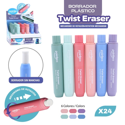 [ER-2544] BORRADOR RETRACTIL 24 PIEZAS