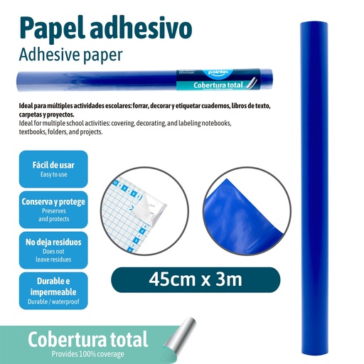 [PAC-3M-BU] PAPEL ADHESIVO 3M AZUL