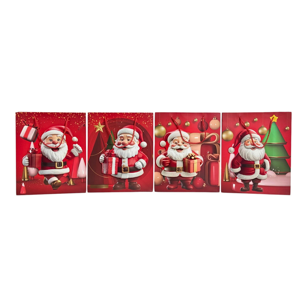BOLSA DE REGALO MEDIANA NAVIDAD 26x32x10CM