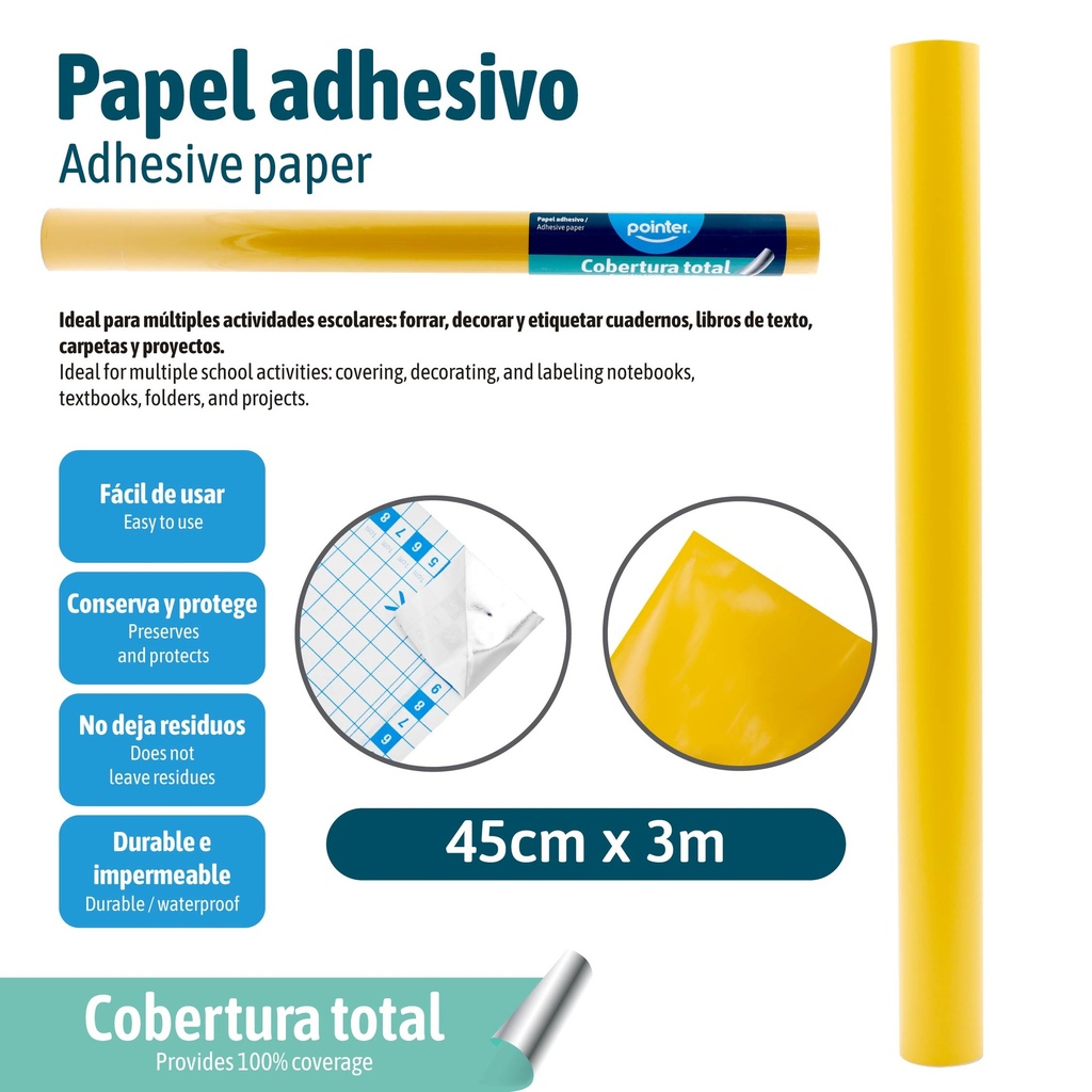 PAPEL ADHESIVO AMARILLO 3M
