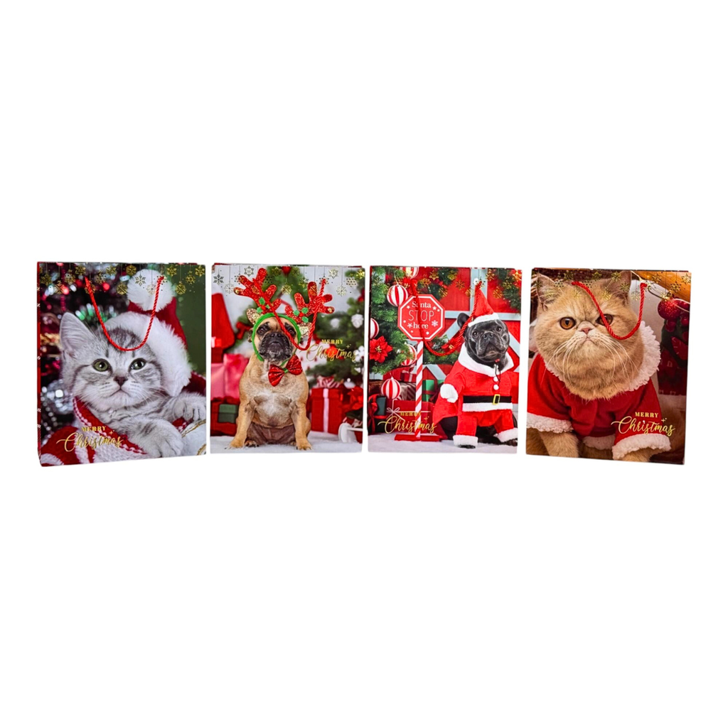 BOLSA DE REGALO MEDIANA NAVIDAD 32x26x10cm 32x26x10