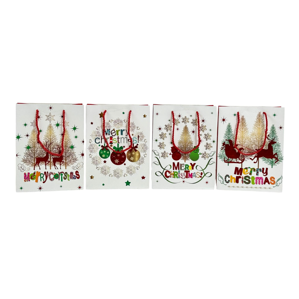 BOLSA DE REGALO PEQUEÑA NAVIDAD 18x24x8.5CM