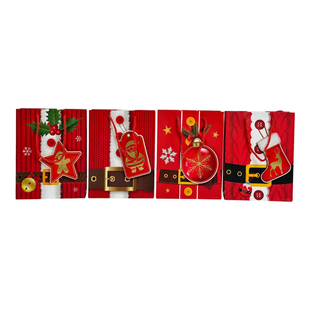 BOLSA DE REGALO PEQUEÑA NAVIDAD 18x24x8.5CM