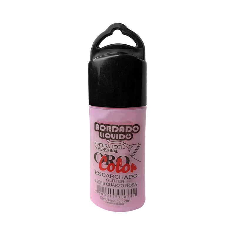 BORDADO LIQUIDO ESCARCHADO CUARZO ROSA 32,5CM