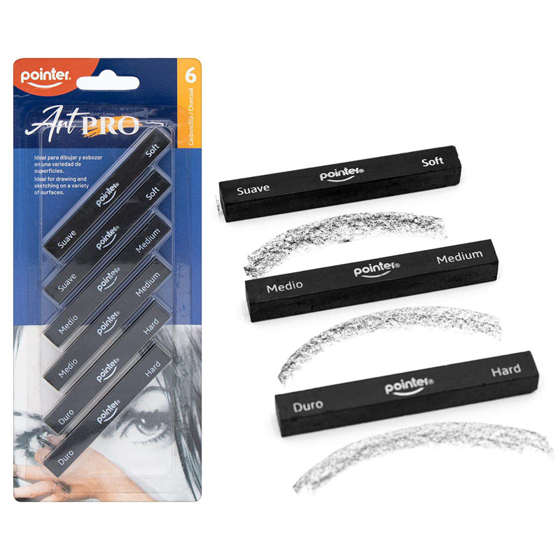 CARBONCILLO EN BARRA ART PRO x6PZAS