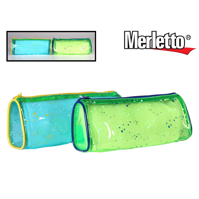 CARTUCHERA PLASTICA TRANSPARENTE