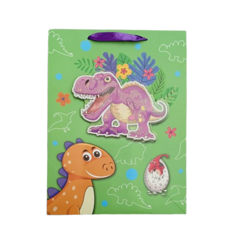 BOLSA DE REGALO GRANDE DINOSAURIOS 