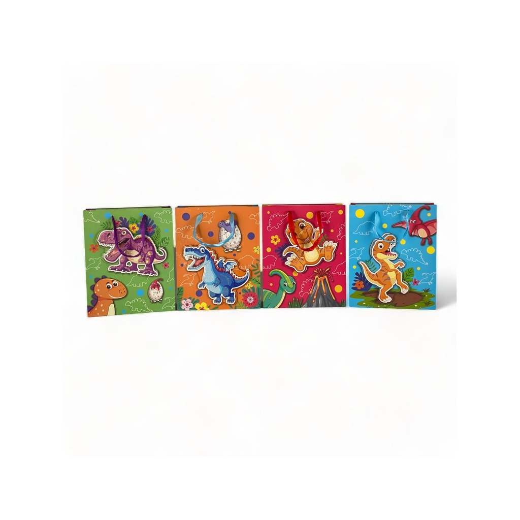 BOLSA DE REGALO MEDIANA DINOSAURIOS