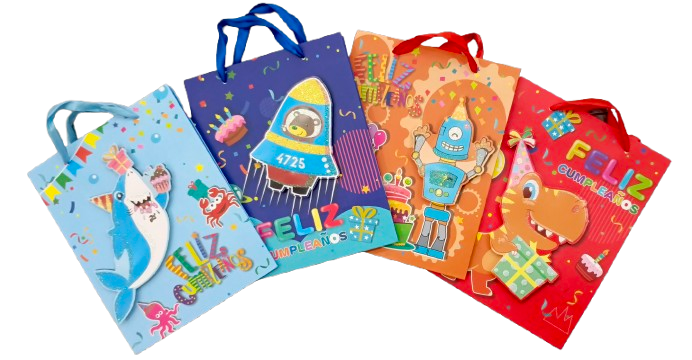 BOLSA DE REGALO PEQUEÑA FELIZ CUMPLEAÑOS INFANTIL