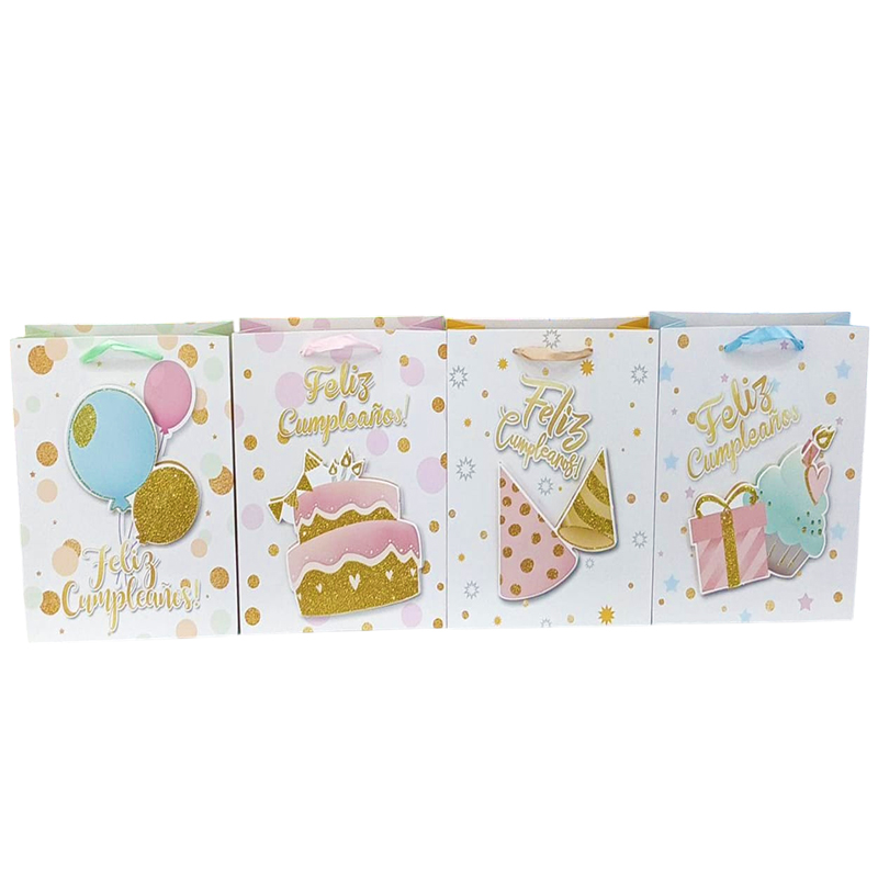 BOLSA DE REGALO PEQUEÑA FELIZ CUMPLEAÑOS