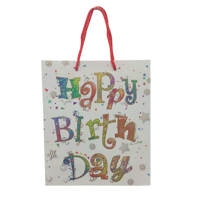 BOLSA DE REGALO PEQUEÑA HAPPY BIRTHDAY