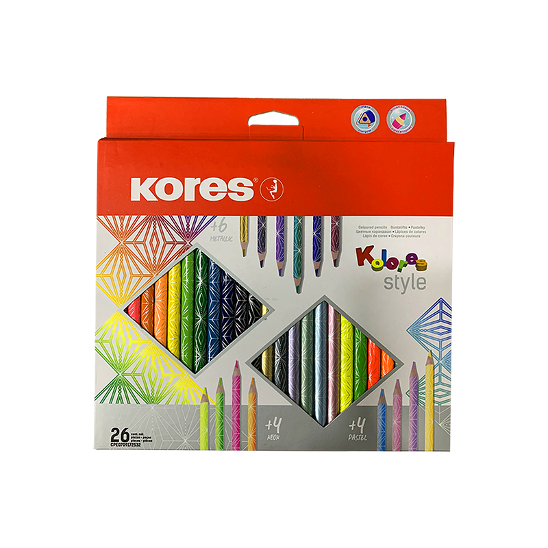 COLORES STYLE x26PZS (INCLUYE 6METALLIC + 4NEÓN + 4PASTEL)