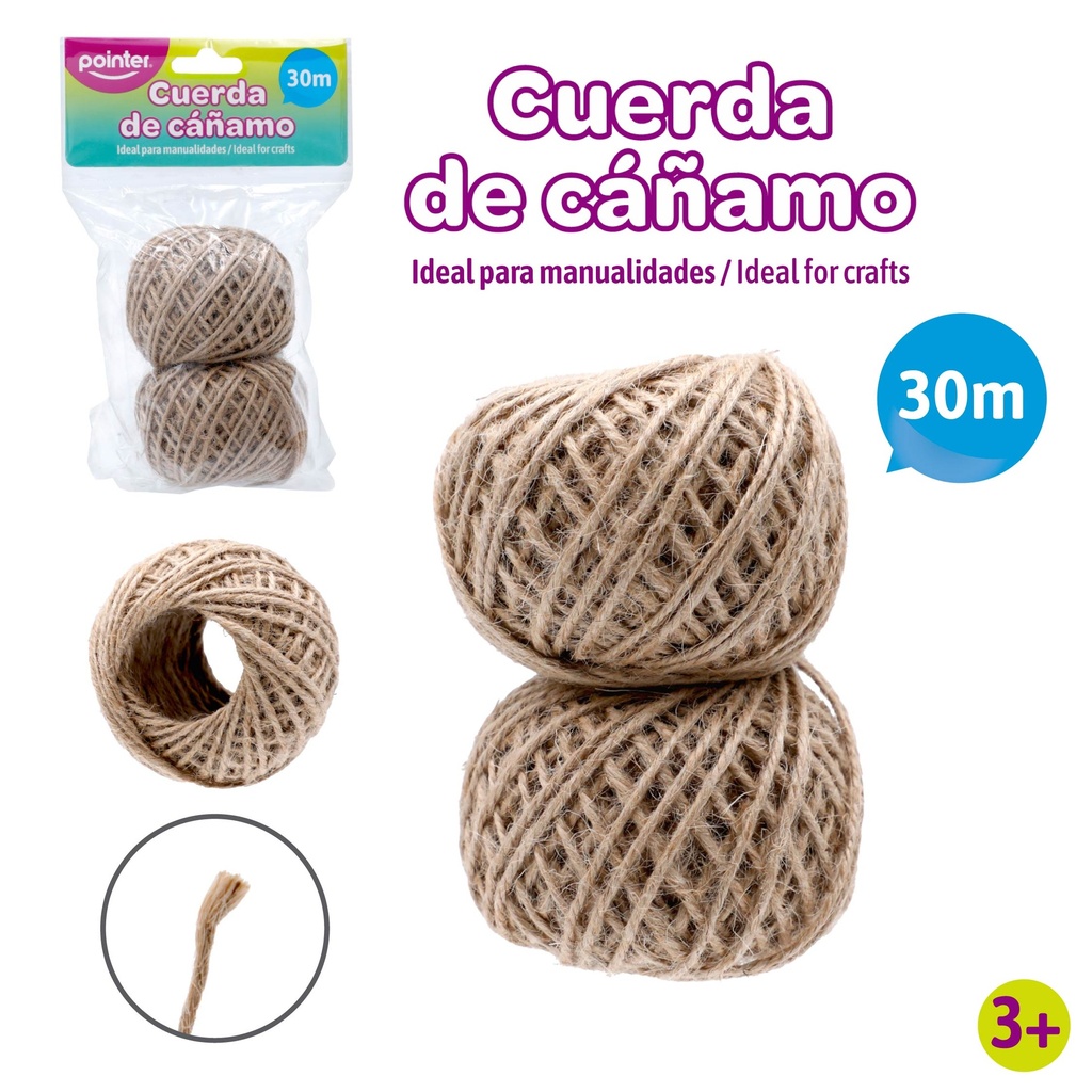 CUERDA DE CAÑAMO 30m UNIDAD