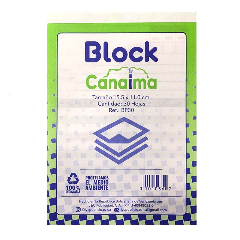 BLOCK DE FACTURAS X30HOJAS