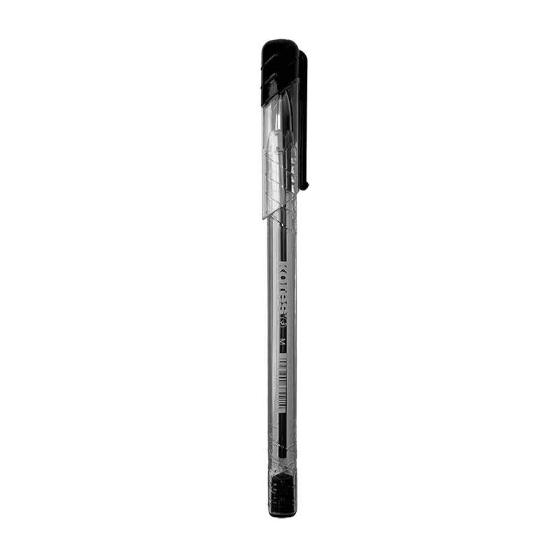 BOLIGRAFO TRANSPARENTE K11-M NEGRO